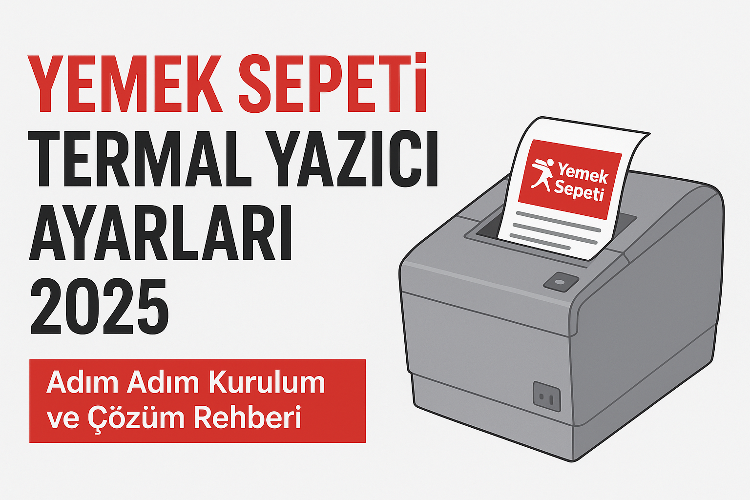 Yemek Sepeti Termal Yazıcı Ayarları 2025
