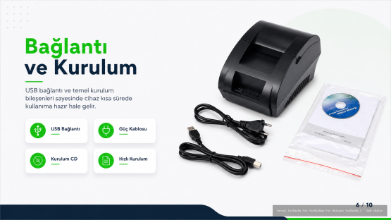 Bağcılar 58mm Usb Termal Makbuz Ve Adisyon Yazıcı - İstanbul