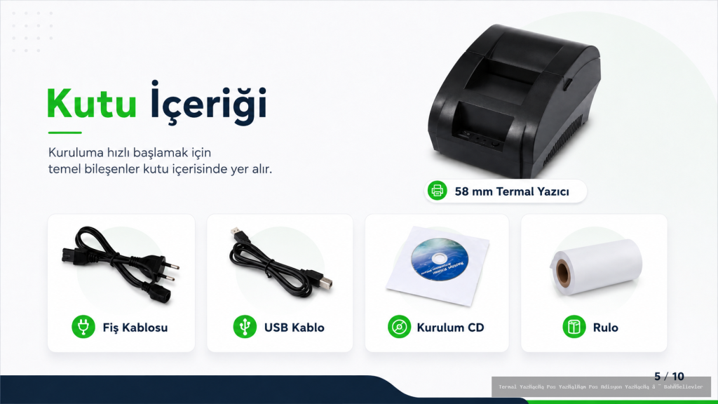 Bahçelievler 58mm Usb Termal Makbuz Ve Adisyon Yazıcı - İstanbul