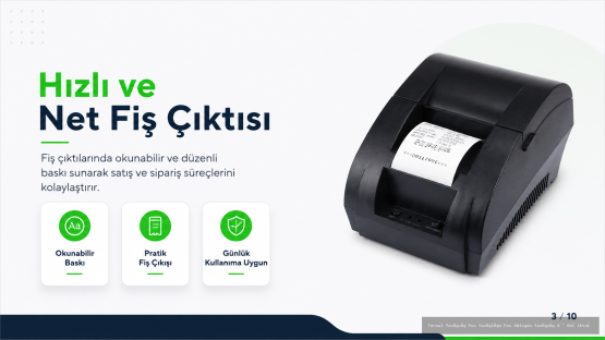 Beşiktaş 58mm Usb Termal Makbuz Ve Adisyon Yazıcı - İstanbul