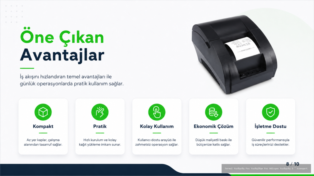 Esenyurt 58mm Usb Termal Makbuz Ve Adisyon Yazıcı - İstanbul